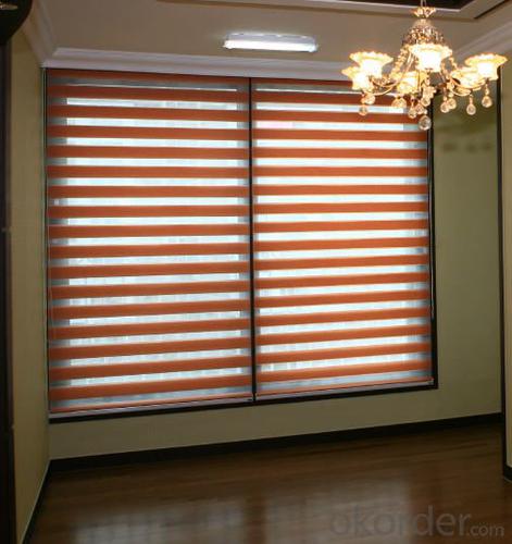 Zebra Print  Wood Roller Blinds Window Shades System 1