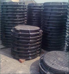 Ductile Iron Sewer Round Manhole Cover Cast Iron Manhole Cover EN124 B125 System 1
