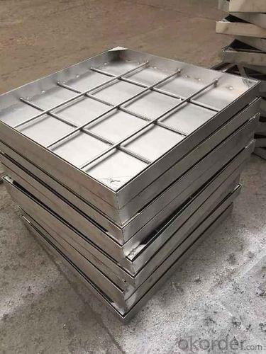 Manhole Cover wiith Square Frame/Circular Ductile Cast Iron Material System 1