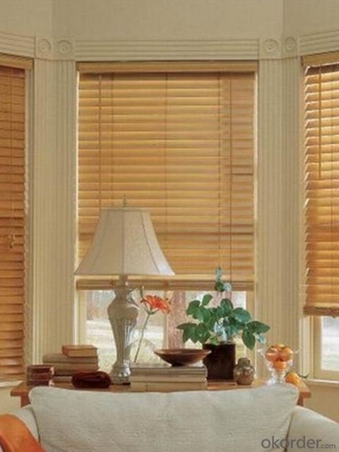 Indoor Window Wood Roller Blinds Components System 1