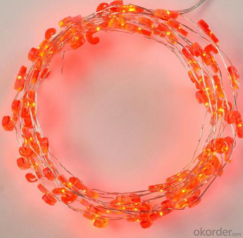 Red Copper Wire Heart-shaped LED Light String for Outdoor Indoor Wedding Decoration System 1