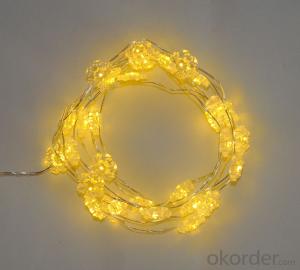 Copper Wire Snowflake Led Light Bulb String for Outdoor Indoor Holiday Stage Decoration System 1