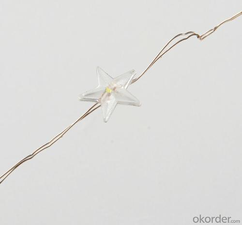 Star-shaped Copper Wire Led Light String for Outdoor Indoor Christmas Decoration System 1