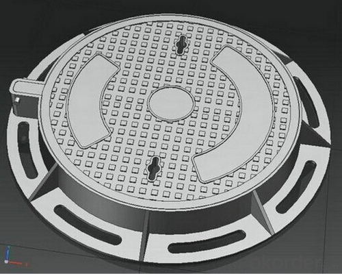 High Quality Die Casting Anti Theft Manhole Cover with Lock System 1