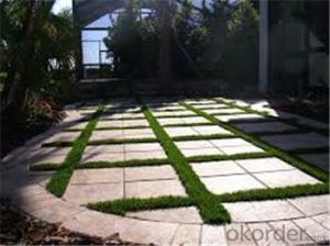 Flat shape four color outdoor Landscaping artificial turf grass