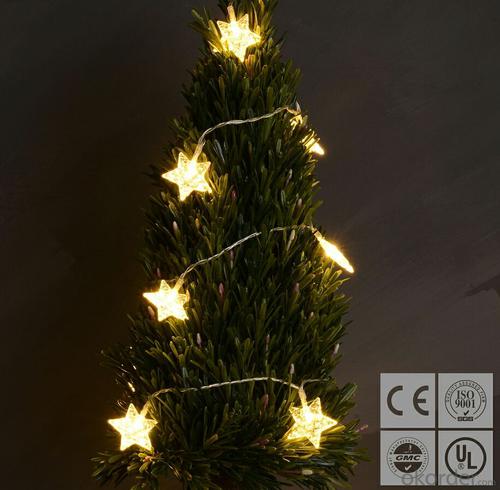 Warm White Star Led String Lights for Outdoor Indoor Christmas Party Garden Decoration System 1