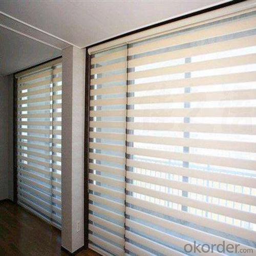 Digital Printed Clear PVC Vertical Blinds System 1