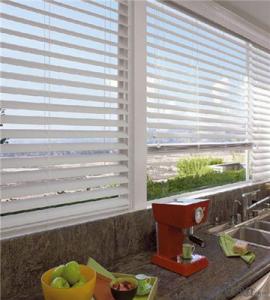 Motorized Blackout and Sunscreen fabric roller  blind System 1