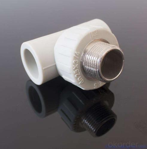 Press Fit Plastic Pipe New PPR Equal Tee Fittings for Industrial Fields System 1