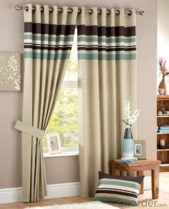 China supplier manual stripe curtain with light control