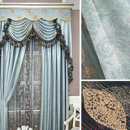 classical fabric curtain with motor for complete privacy System 1