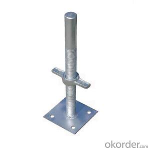 Adjustable scaffolding pipe screw jack base