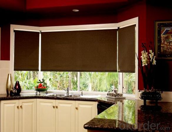 Woven Window Curtains Valances Roller Blinds System 1