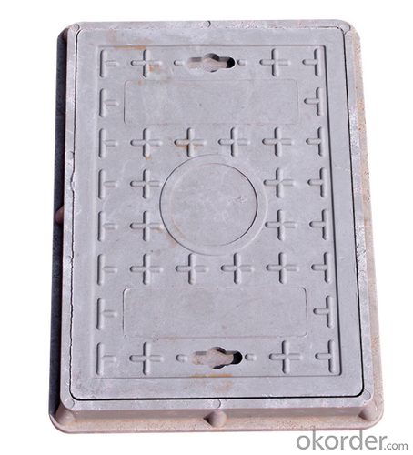 Ductile Iron Manhole Cover with New Style in Square and Round System 1