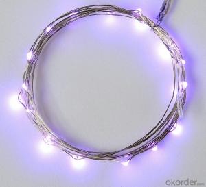 Purpule Copper Wire LED Light Bulb String for Outdoor Indoor Garden Cafe Restaurant Decoration