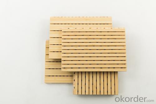 Bamboo / Wood Acoustic Panel for Wall / Ceiling – Sound Absorbing, Natural Grooved Interior Panel System 1