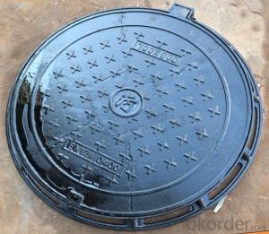 Ductile Iron Manhole Cover with New Style EN124 Standard  for Construction System 1