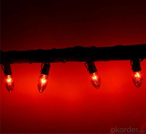 Orange LED Incandescent Bulb Light String for Outdoor Indoor Halloween Restaurant Party Decoration System 1