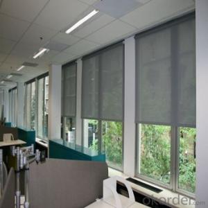 Roller Blinds with Embroidered Sheer for Office and Home