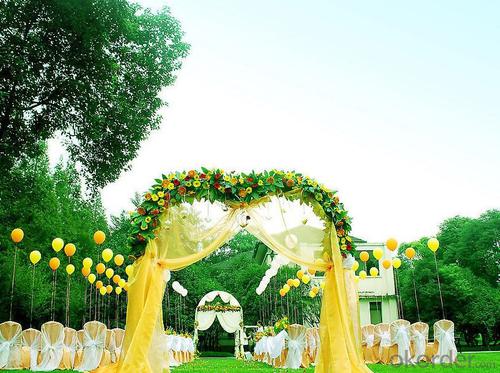 An artificial lawn decorated with garden weddings. System 1