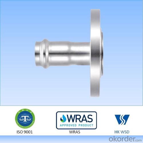 Stainless steel press fitting Flange Connector V Profile M Profile 304/316L System 1