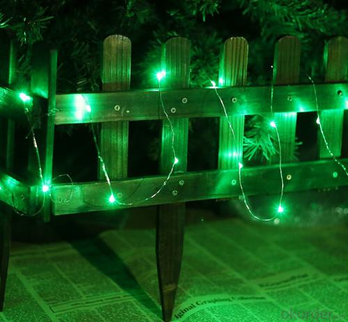 Green Copper Wire Led Light Bulb String for Christmas Day Garden Stage Decoration System 1