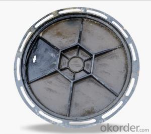 New design ductile iron manhole covers for industy and construction EN124 Standard System 1
