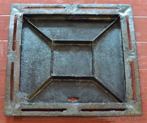 Ductile Iron Manhole Cover with Different Gratings and Colors System 1