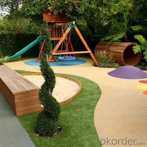 Artificial grass garden colored grass carpet for sports playground System 1