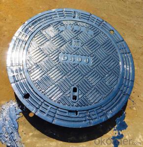 Ductile Iron Manhole Cover C250 B125 with New Style System 1