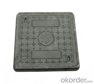 Casting EN 124 ductile iron manhole covers with high quality for industry and construction in China
