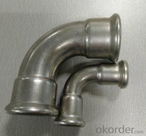 Stainless steel sanitary fitting 90° bend 304/316L System 1