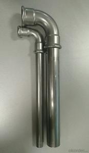 Stainless Steel Sanitary Fitting 90deg Elbow with Pipe 15/28mm 316L System 1