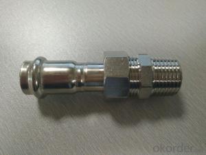 Stainless Steel Sanitary Fitting Male Union Adaptor 15.88 V Profile 304