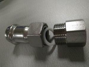 Stainless Steel Sanitary Fitting Female Union Adaptor 15mm M Profile 304 System 1