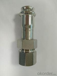 Stainless Steel Sanitary Fitting Female Union Adaptor 15.88 V Profile 304