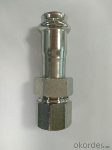 Stainless Steel Sanitary Fitting Female Union Adaptor 15.88 V Profile 304 System 1