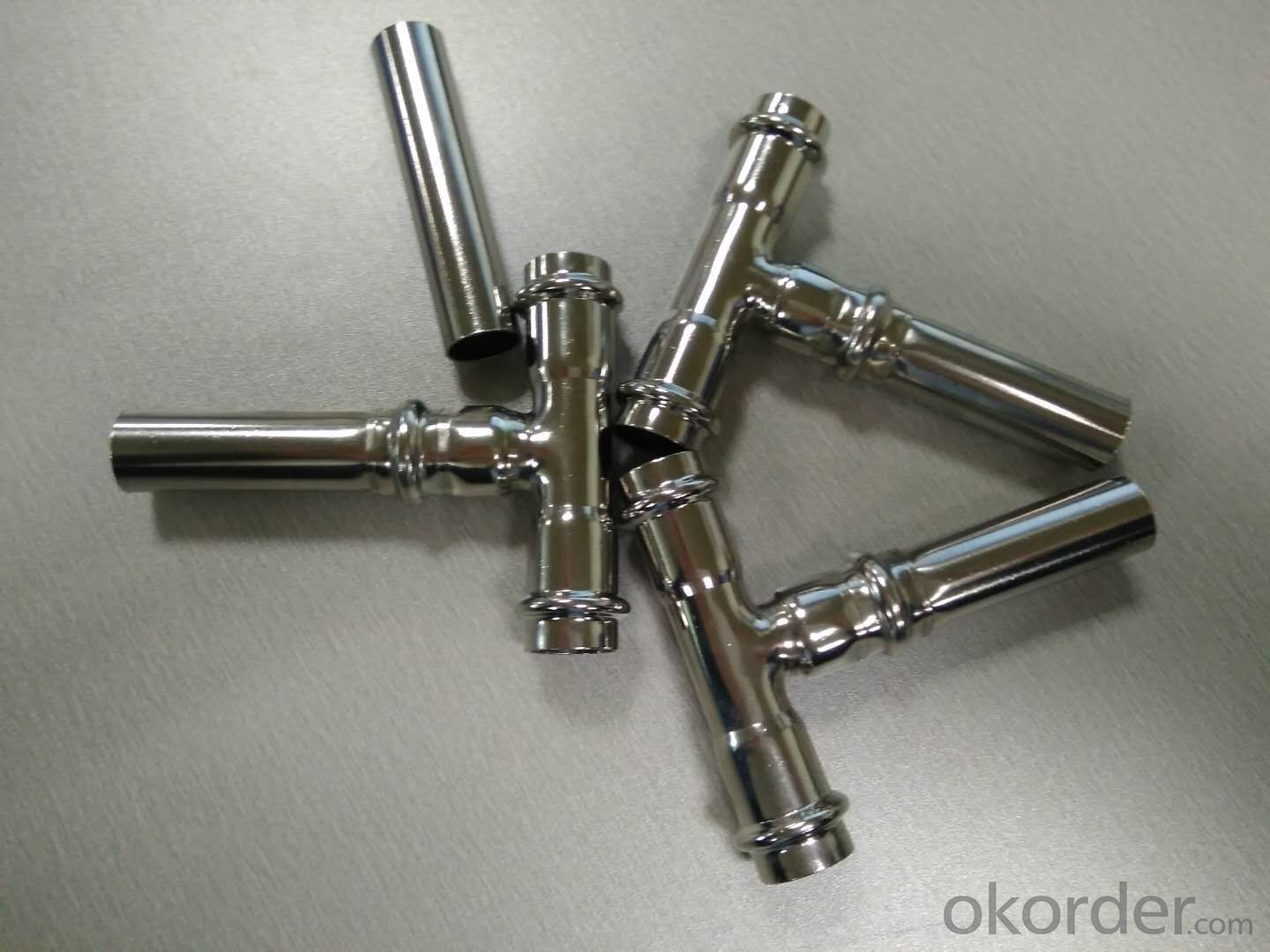Stainless Steel Sanitary Fitting Tee with Pipe 15.88 304