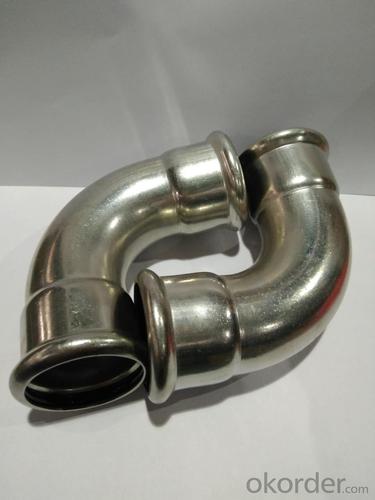 Stainless Steel Sanitary Fitting 90deg Elbow 54mm M Profile 304 System 1