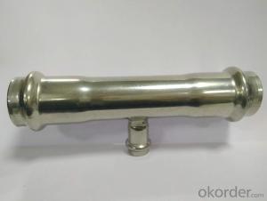Stainless Steel Sanitary Fitting Reducing Tee DN32x15 V Profile 304