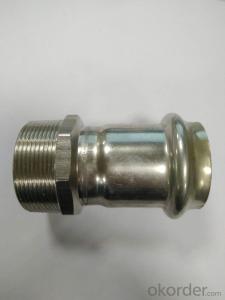 Stainless Steel Sanitary Fitting Male Coupling DN50x2 V Profile 304