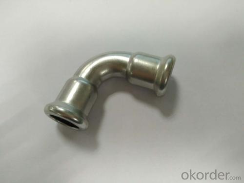 Stainless Steel Sanitary Fitting 90deg Elbow 15mm M Profile 304 System 1