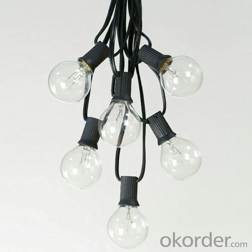 Water-proof Incandescent LED Light Bulb String for Cafe Hotel Garden Decoration System 1