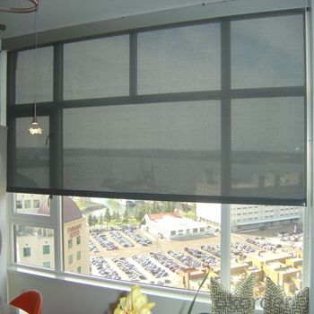 Motorized Blinds Blackout One Way Vision with Electric Motors System 1