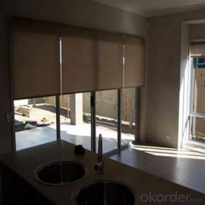 Roller Blinds with Wireless Wall Switch for Home Decoration