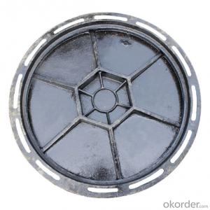 Iron Manhole Cover C250 D400 with New Style System 1