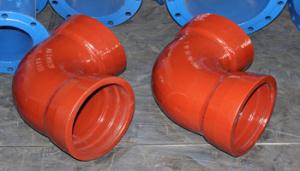 China Ductile Iron Pipe Fittings 45 90degree