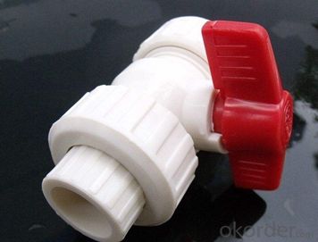 Plastic Tubes PP-R Type Hot Melt Copper Core Ball Valve Made in China System 1