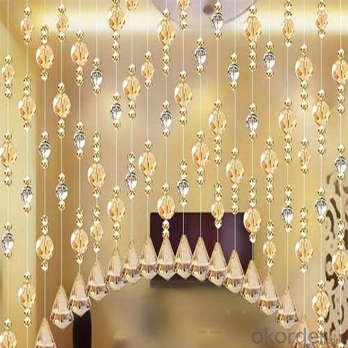 Decorative Beaded Horizontal Valance Curtains Blinds System 1