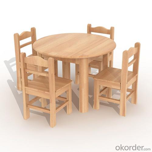 round table for Preschool Children Beech Wood Furniture System 1